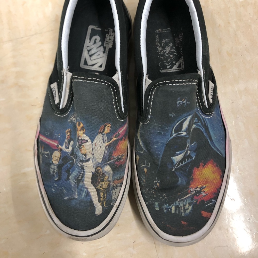 Sar wars A New Hope slip on Vans